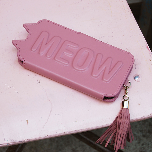 【iPhone11/XR ケース】Tassel Tail Cat Flip Case for iPhone11 (pink)サブ画像