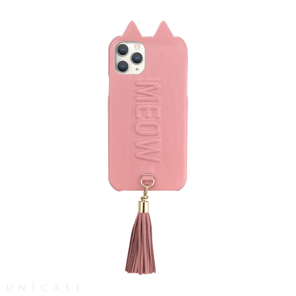 【iPhone11 Pro ケース】Tassel Tail Cat Case for iPhone11 Pro (pink)