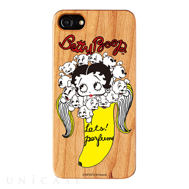 【iPhone8/7/6s/6 ケース】yanagida masami × Betty Boop ウッドケース (パヒューム日和に囁く気まぐれベティー)