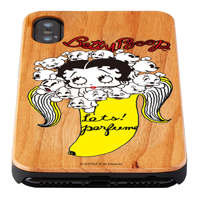 【iPhoneXS/X ケース】yanagida masami × Betty Boop ウッドケース (パヒューム日和に囁く気まぐれベティー)サブ画像