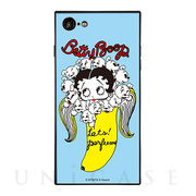 【iPhone8/7 ケース】yanagida masami × Betty Boop スクエア型 ガラスケース (パヒューム日和に囁く気まぐれベティー)