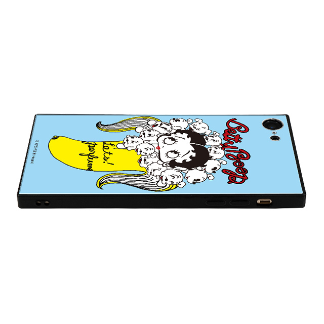 【iPhone8/7 ケース】yanagida masami × Betty Boop スクエア型 ガラスケース (パヒューム日和に囁く気まぐれベティー)サブ画像