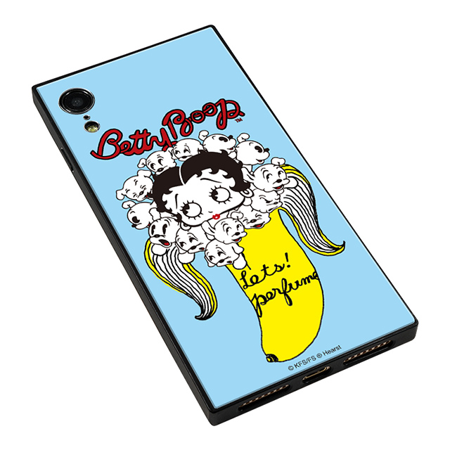 【iPhoneXR ケース】yanagida masami × Betty Boop スクエア型 ガラスケース (パヒューム日和に囁く気まぐれベティー)サブ画像