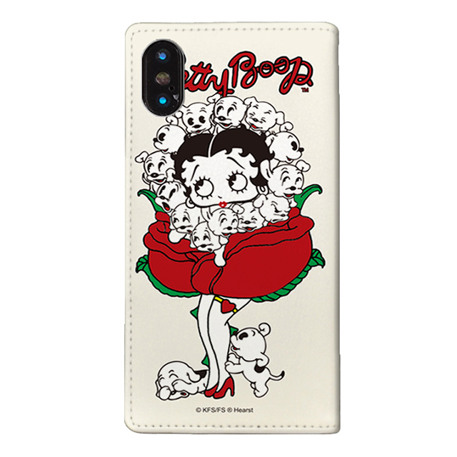 【iPhoneXS/X ケース】yanagida masami × Betty Boop 手帳型ケース (薔薇リズムに吐息が漏れる魅惑のベティー)サブ画像