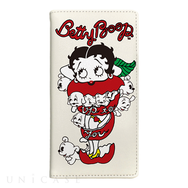 【iPhoneXS/X ケース】yanagida masami × Betty Boop 手帳型ケース (モギタテボイスがはにかむゴキゲンベティー)