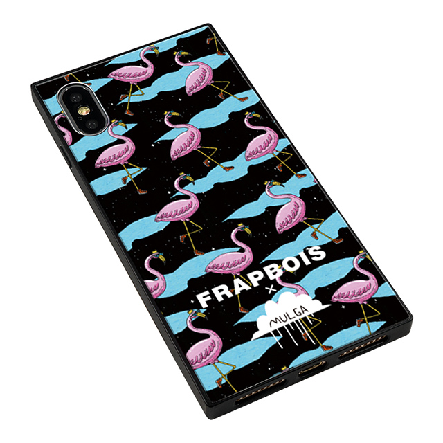 【iPhoneXS/X ケース】FRAPBOIS×MULGA スクエア型 ガラスケース (Flamingo)サブ画像