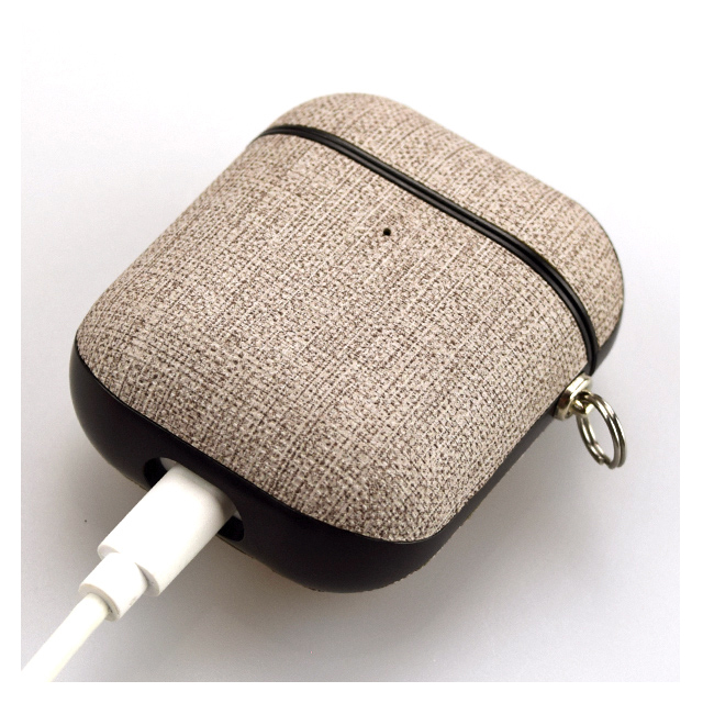 【AirPods(第2/1世代) ケース】AirPods Case（brown fabric）サブ画像