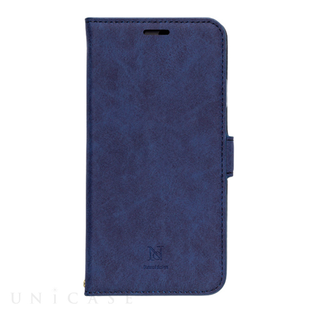 【iPhone11 ケース】手帳型ケース Style Natural (Blue)