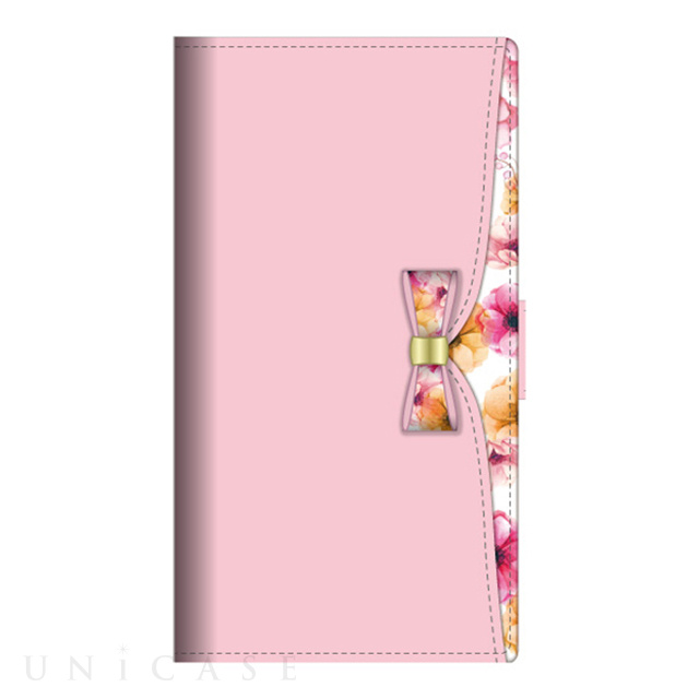 【iPhone11 ケース】手帳型ケース Bouquet (Pink)