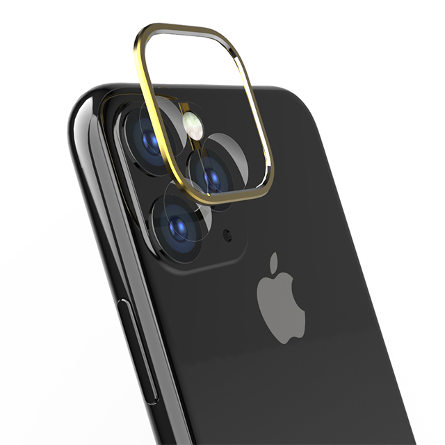 【iPhone11 Pro Max フィルム】カメラレンズ保護セット (ゴールド)サブ画像
