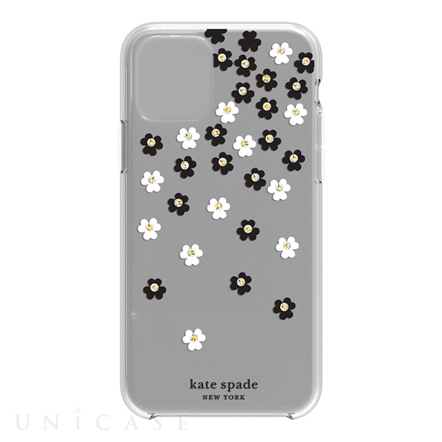 【iPhone11 Pro ケース】Protective Hardshell -SCATTERED FLOWERS BK/WH/GG/CL