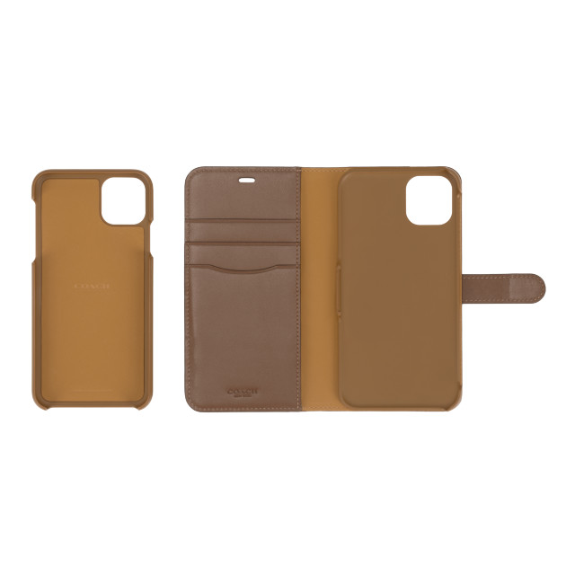 【iPhone11 Pro Max ケース】LEATHER WALLET CASE (SADDLE) Leather Folioサブ画像