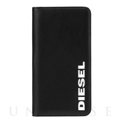 【iPhone11 Pro ケース】2-PIECE FOLIO CASE (Black Leather/White Vertical Logo)