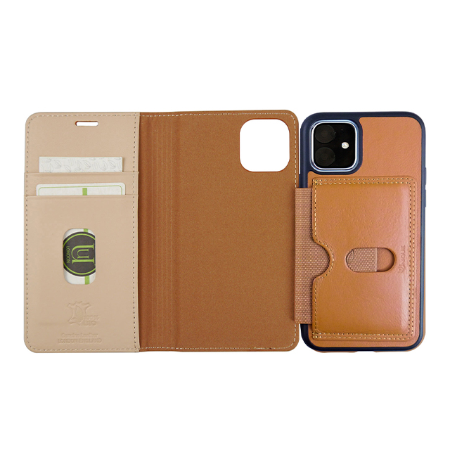 【iPhone11 ケース】2 IN 1 ECO LEATHER 6FT PROTECT CASE (Brown BEIGE)サブ画像