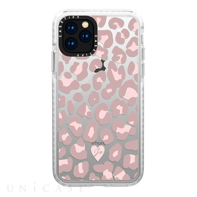 【iPhone11 Pro ケース】Impact Case (Dusty Pink Leopard Phone Case/Frost)
