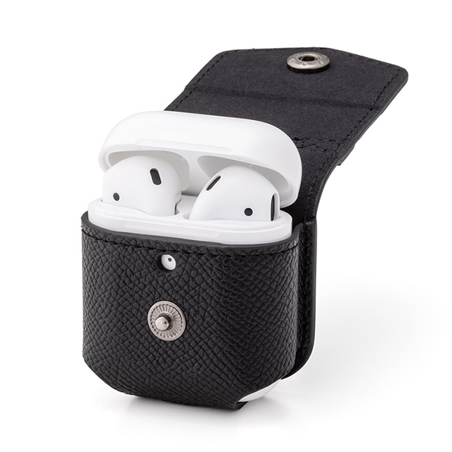 【AirPods(第2/1世代) ケース】“EURO Passione” PU Leather Case (Silver)サブ画像