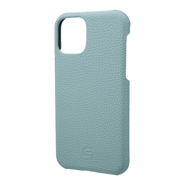 【iPhone11 Pro ケース】Shrunken-Calf Leather Shell Case (Baby Blue)サブ画像