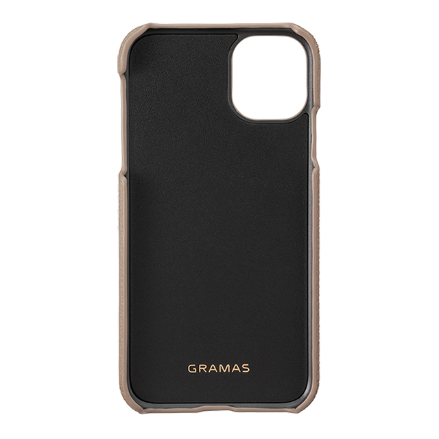 【iPhone11/XR ケース】Shrunken-Calf Leather Shell Case (Taupe)goods_nameサブ画像