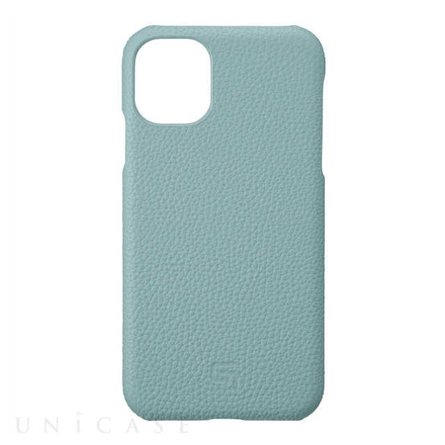 【iPhone11/XR ケース】Shrunken-Calf Leather Shell Case (Baby Blue)