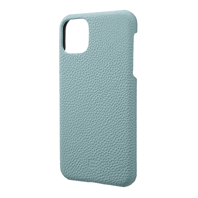 【iPhone11 Pro Max ケース】Shrunken-Calf Leather Shell Case (Baby Blue)サブ画像