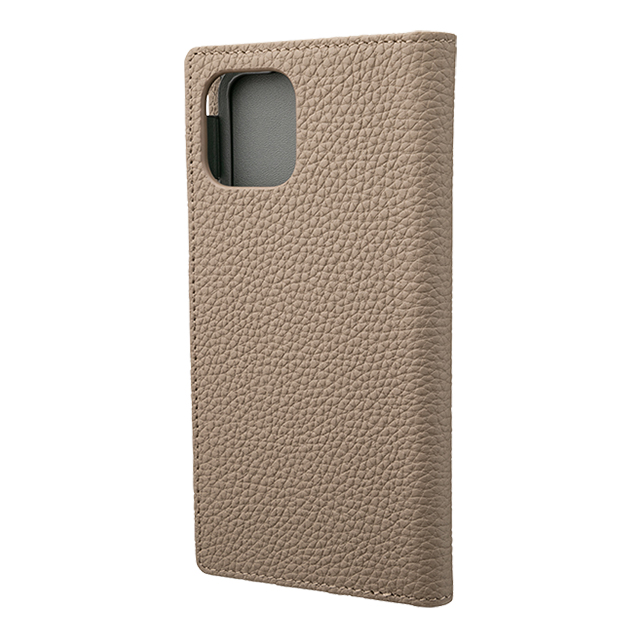 【iPhone11 Pro/XS/X ケース】Shrunken-Calf Leather Book Case (Taupe)サブ画像
