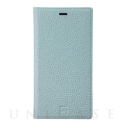 【iPhone11/XR ケース】Shrunken-Calf Leather Book Case (Baby Blue)