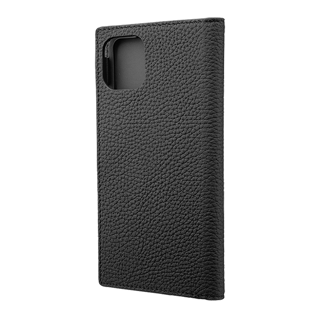 【iPhone11 Pro Max/XS Max ケース】Shrunken-Calf Leather Book Case (Black)サブ画像