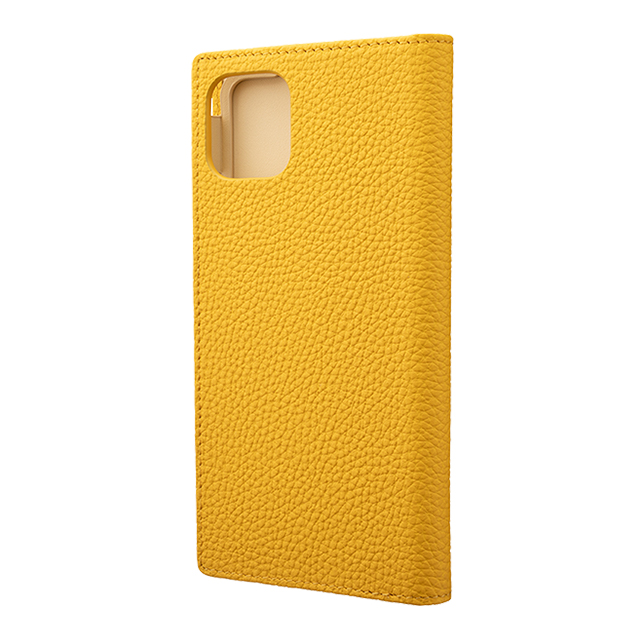 【iPhone11 Pro Max/XS Max ケース】Shrunken-Calf Leather Book Case (Yellow)goods_nameサブ画像
