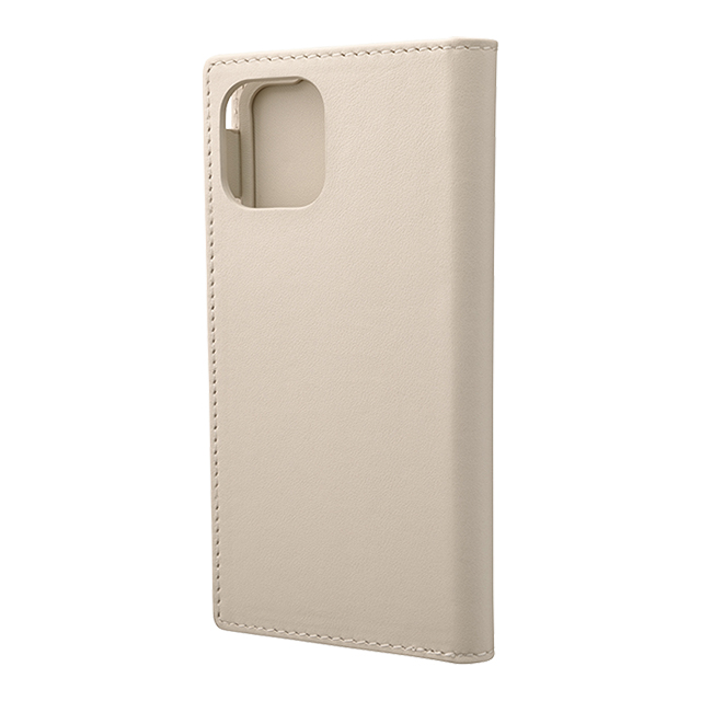 【iPhone11 Pro/XS/X ケース】Genuine Leather Book Case (Ivory)サブ画像