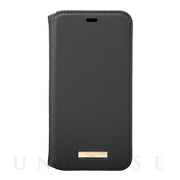 【iPhone11 Pro ケース】“Shrink” PU Leather Book Case (Black)