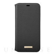 【iPhone11 Pro Max ケース】“Shrink” PU Leather Book Case (Black)