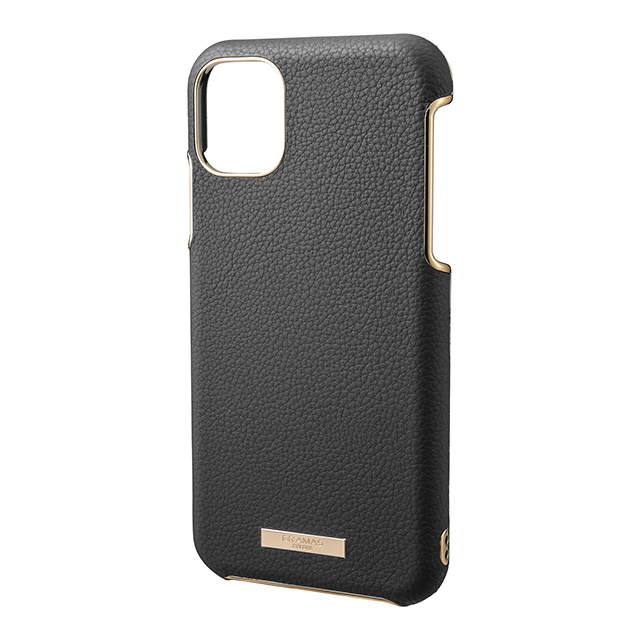 【iPhone11 Pro ケース】“Shrink” PU Leather Shell Case (Black)サブ画像