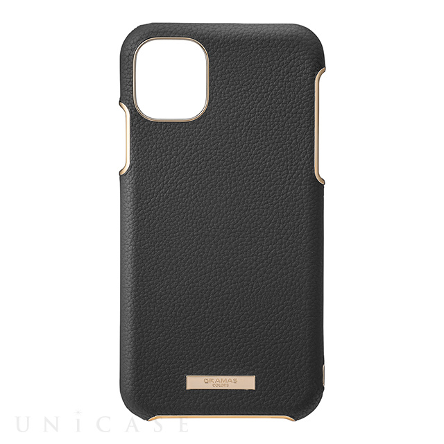 【iPhone11 Pro Max ケース】“Shrink” PU Leather Shell Case (Black)