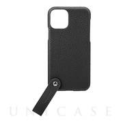 【iPhone11 Pro ケース】“TAIL” PU Leather Shell Case (Black)