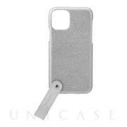 【iPhone11 Pro ケース】“TAIL” PU Leather Shell Case (Silver)