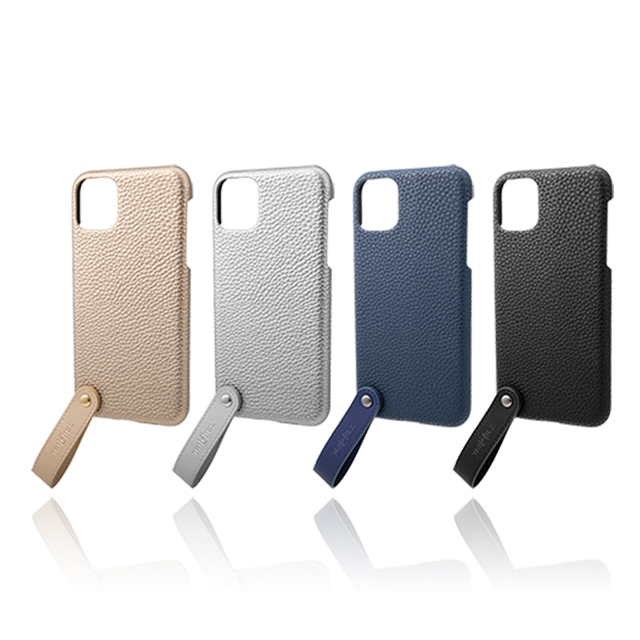 【iPhone11 Pro Max ケース】“TAIL” PU Leather Shell Case (Navy)サブ画像