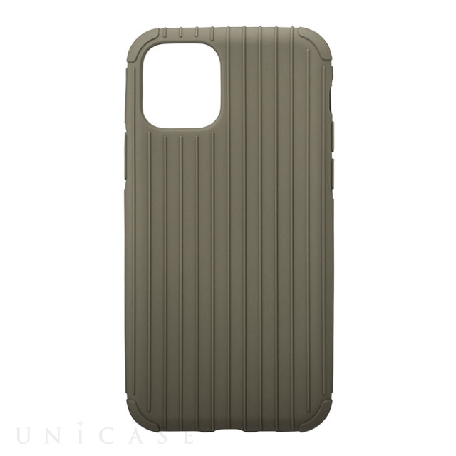 【iPhone11 Pro ケース】“Rib Light” TPU Shell Case (Gray Khaki)