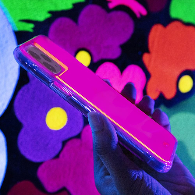【iPhone11/XR ケース】Tough Neon (Pink/Purple)サブ画像