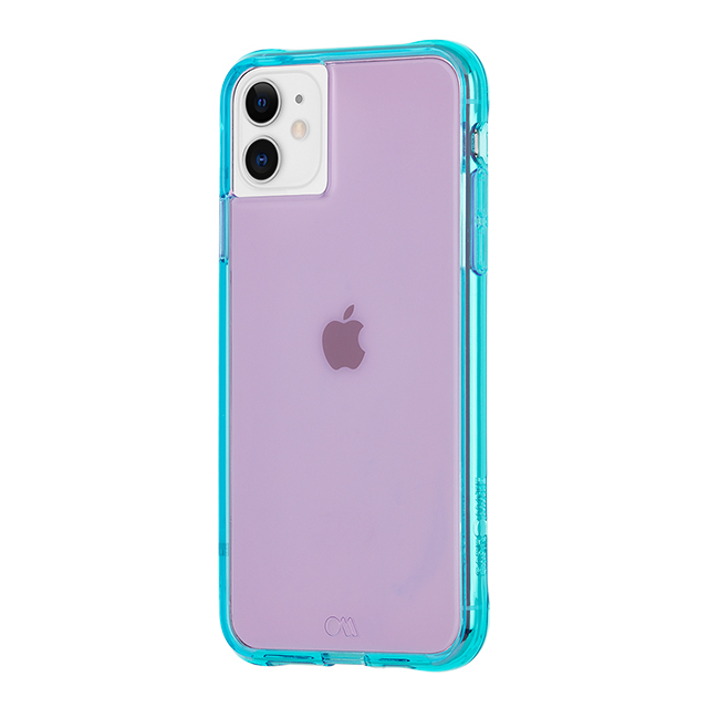 【iPhone11/XR ケース】Tough Neon (Purple/Turquoise)サブ画像