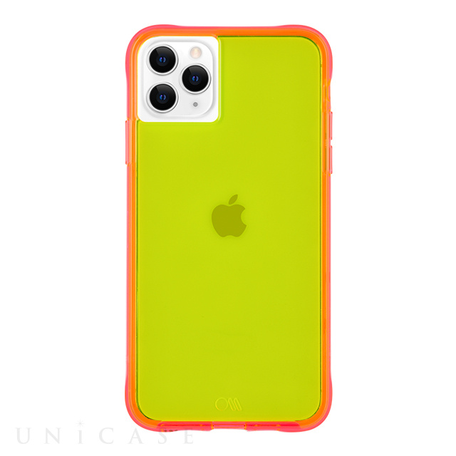 【iPhone11 Pro ケース】Tough Neon (Green/Pink)