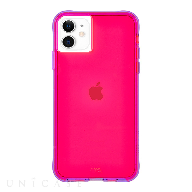 【iPhone11/XR ケース】Tough Neon (Pink/Purple)