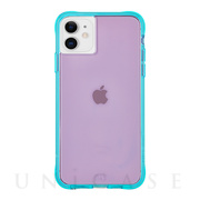 【iPhone11/XR ケース】Tough Neon (Purple/Turquoise)