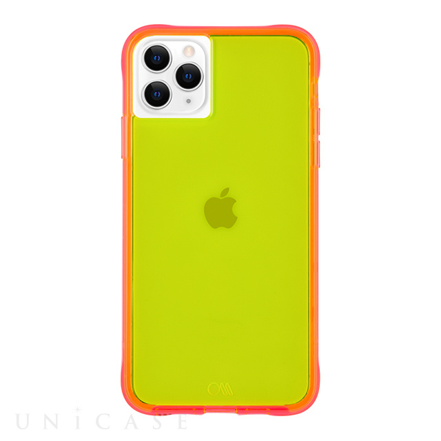 【iPhone11 Pro Max ケース】Tough Neon (Green/Pink)