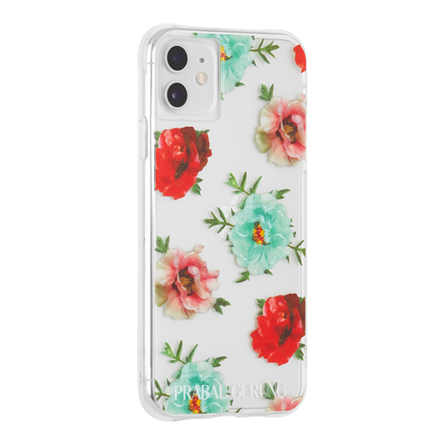 【iPhone11/XR ケース】PRABAL GURUNG (Clear Floral)サブ画像