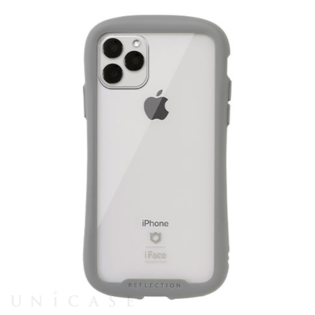 【iPhone11 Pro Max ケース】iFace Reflection強化ガラスクリアケース (グレー)