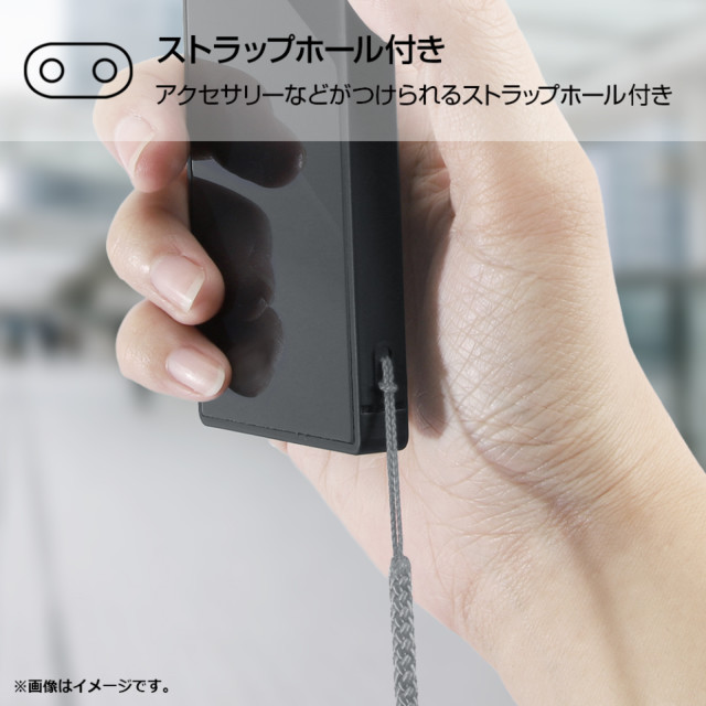 【iPhone11 ケース】耐衝撃ハイブリッドケース KAKU (ブラック)サブ画像