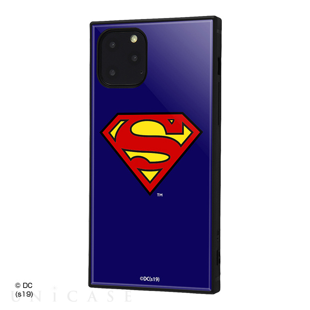 【iPhone11 Pro ケース】スーパーマン/耐衝撃ハイブリッドケース KAKU (スーパーマンロゴ)