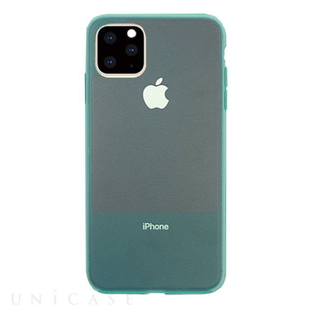 【iPhone11 Pro ケース】CONTRAST SILICON (Green)