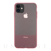 【iPhone11 ケース】CONTRAST SILICON (Red)