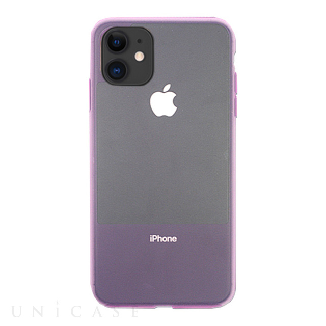 【iPhone11 ケース】CONTRAST SILICON (Purple)